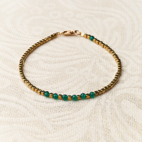 Bracelet Minimal - Emerald Green
