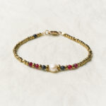 Armband Pearl - Black / Red