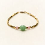 Armband Antique Chic - Green & Soft Pink