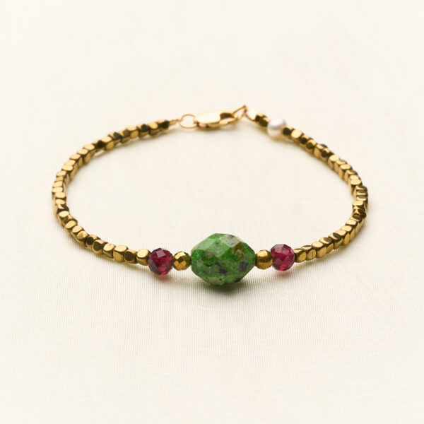 Antique Chic Bracelet - Greenish & Bordeaux