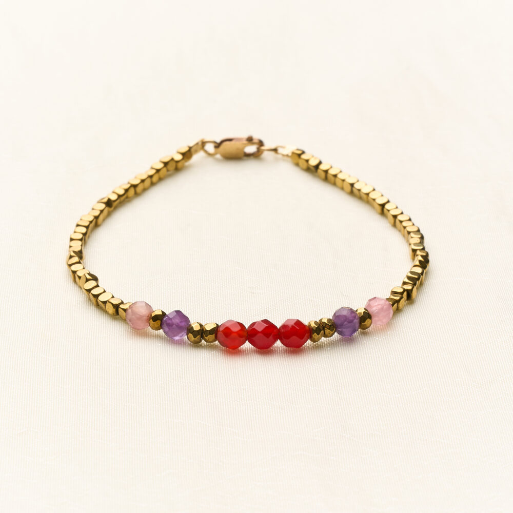 Armband Minimal - Pink & Purple & Red
