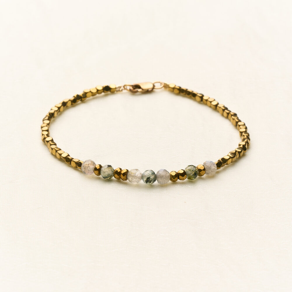 Armband Minimal - Grey & Green