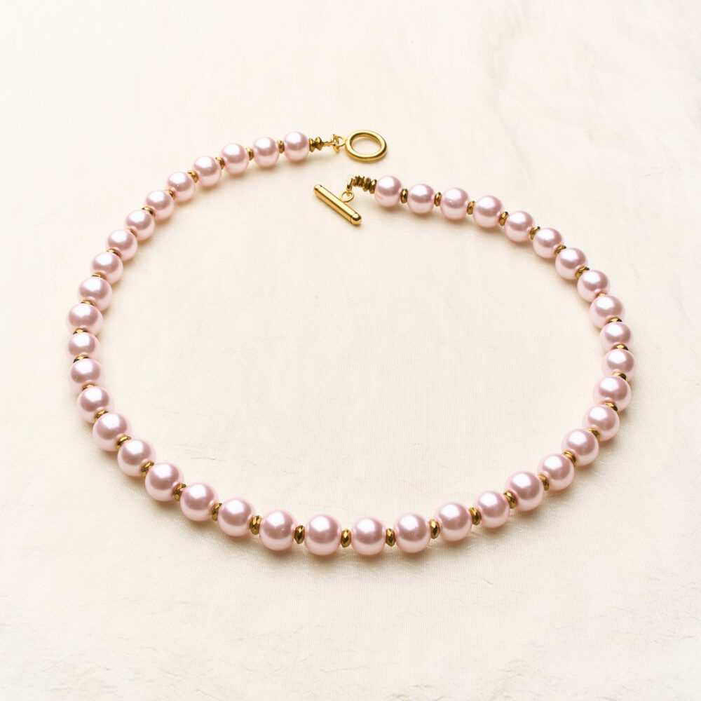 Pearl Necklace - Soft Pink