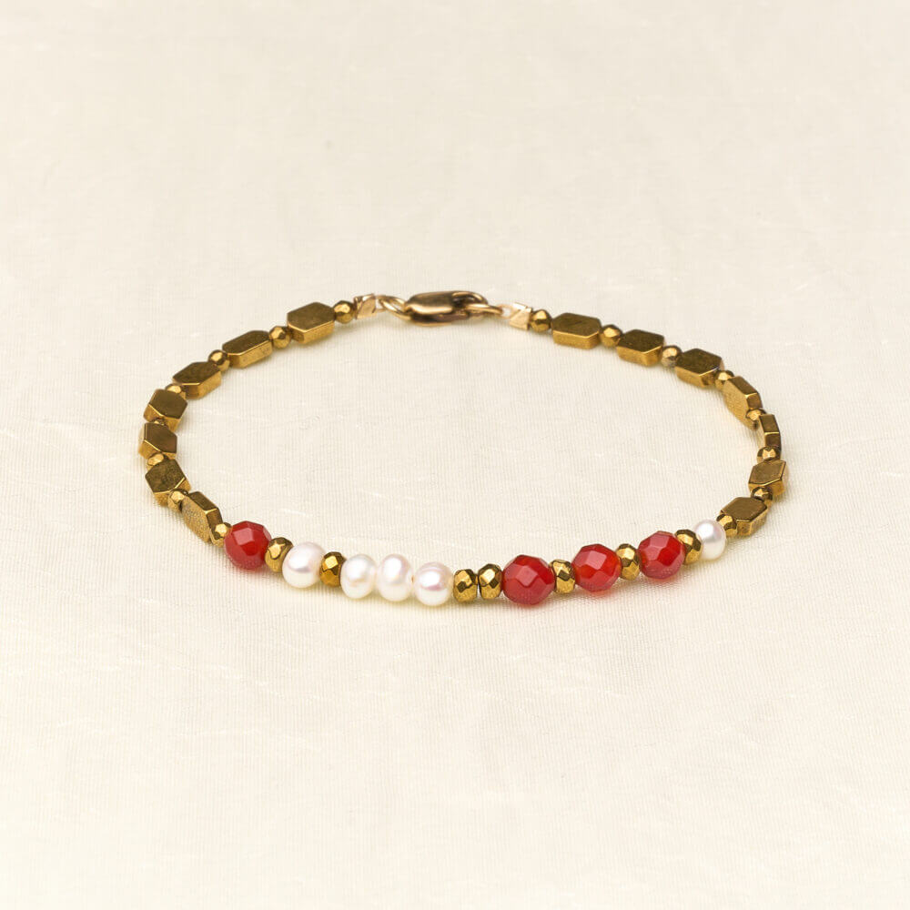 Armband Pearl - Red