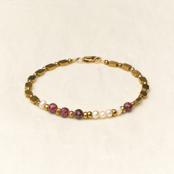 Pearl Bracelet - Bordeaux