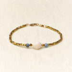 Antique Chic Bracelet - White & Blue
