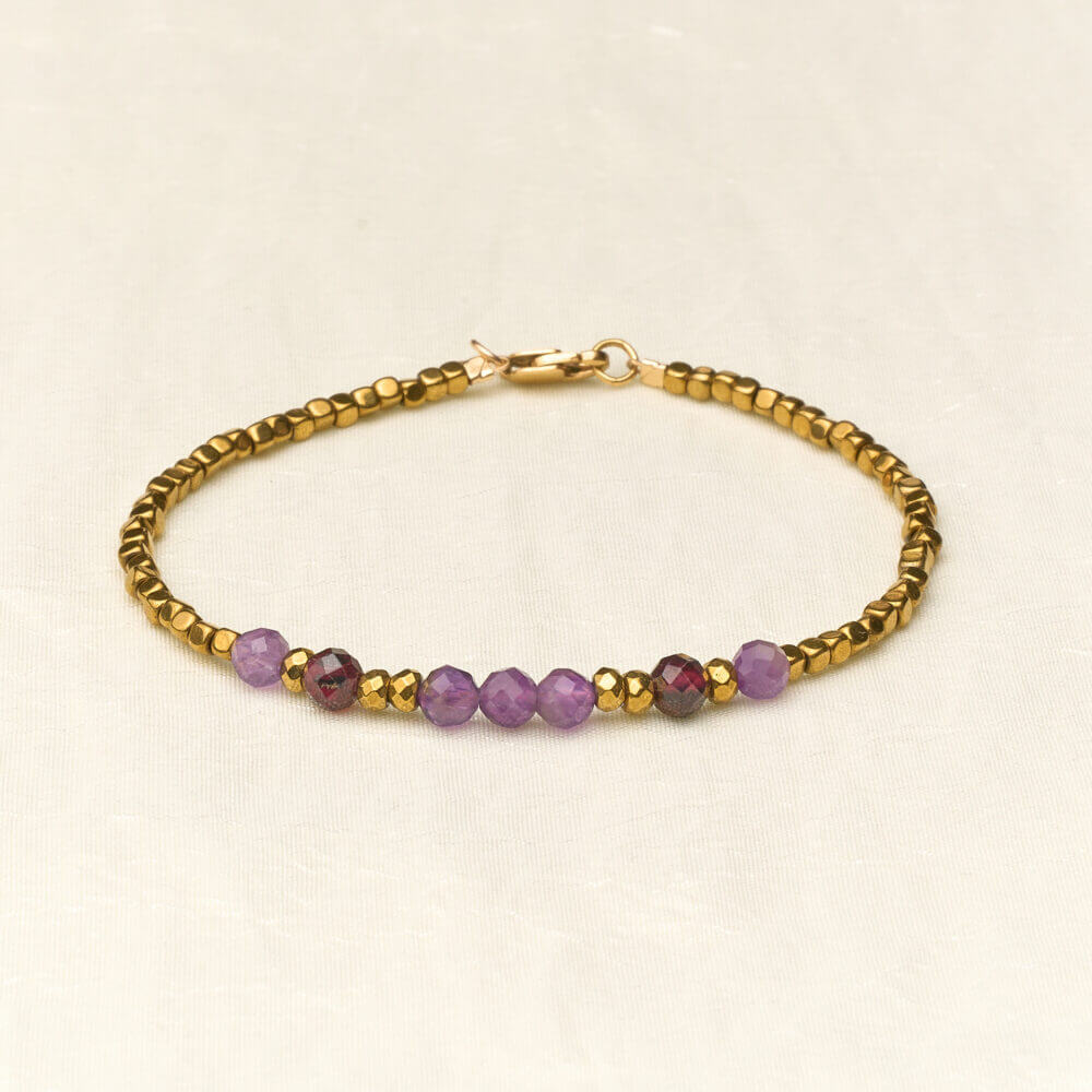 Armband Minimal - Purple & Burgundy