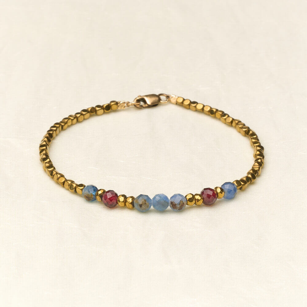 Armband Minimal - Blue & Burgundy