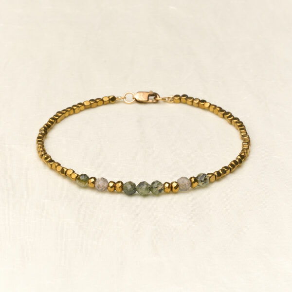 Armband Minimal - Grey & Green